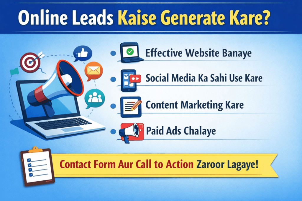 Online Leads Kaise Generate Kare